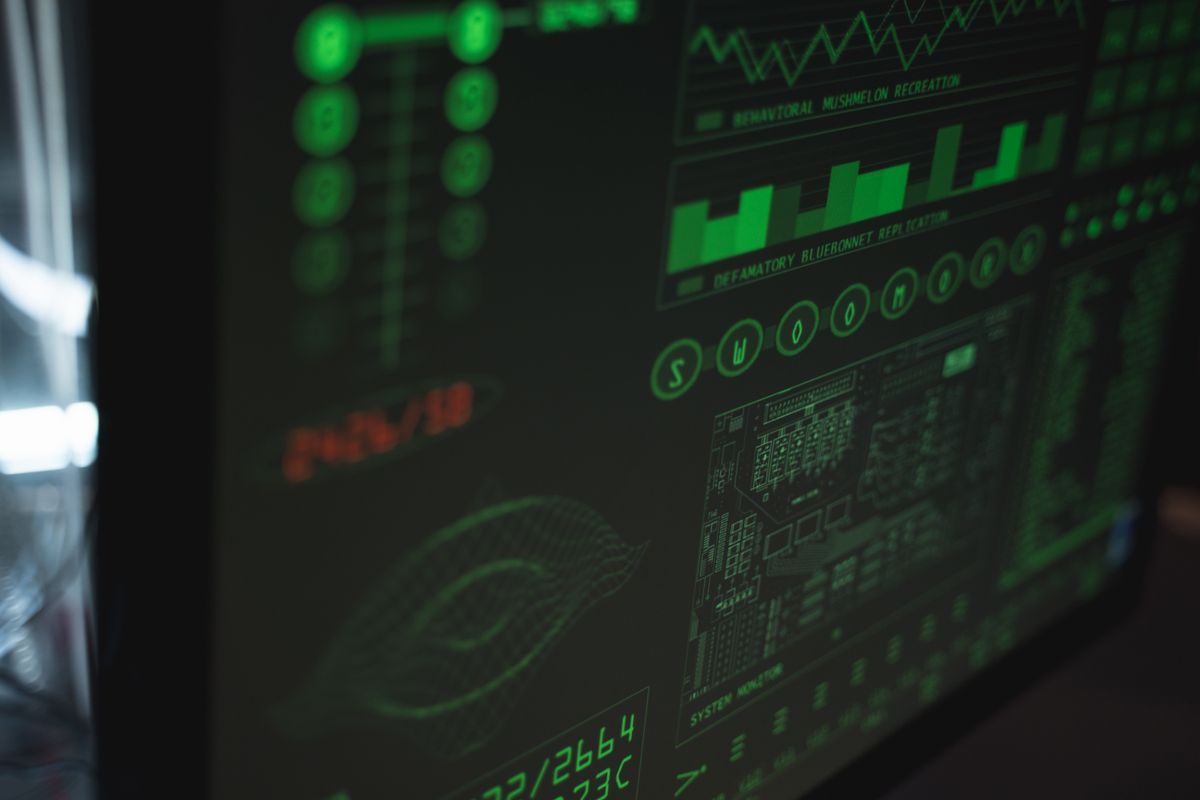 Nahaufnahme eines Bildschirms mit Sicherheits- und Datenschutz-Oberfläche